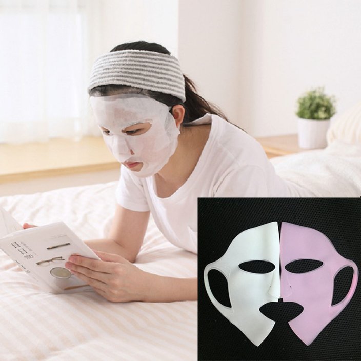 Reusable Facial Silicone Sheet Mask Cover :: the Item