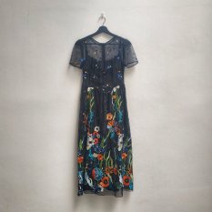 dress with embroidery