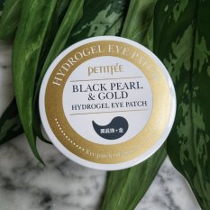 Petitfee Black Pearl & Gold hydrogelová maska na oční okolí 60 kusu