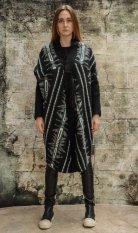 Asymmetric female coat -cardigan